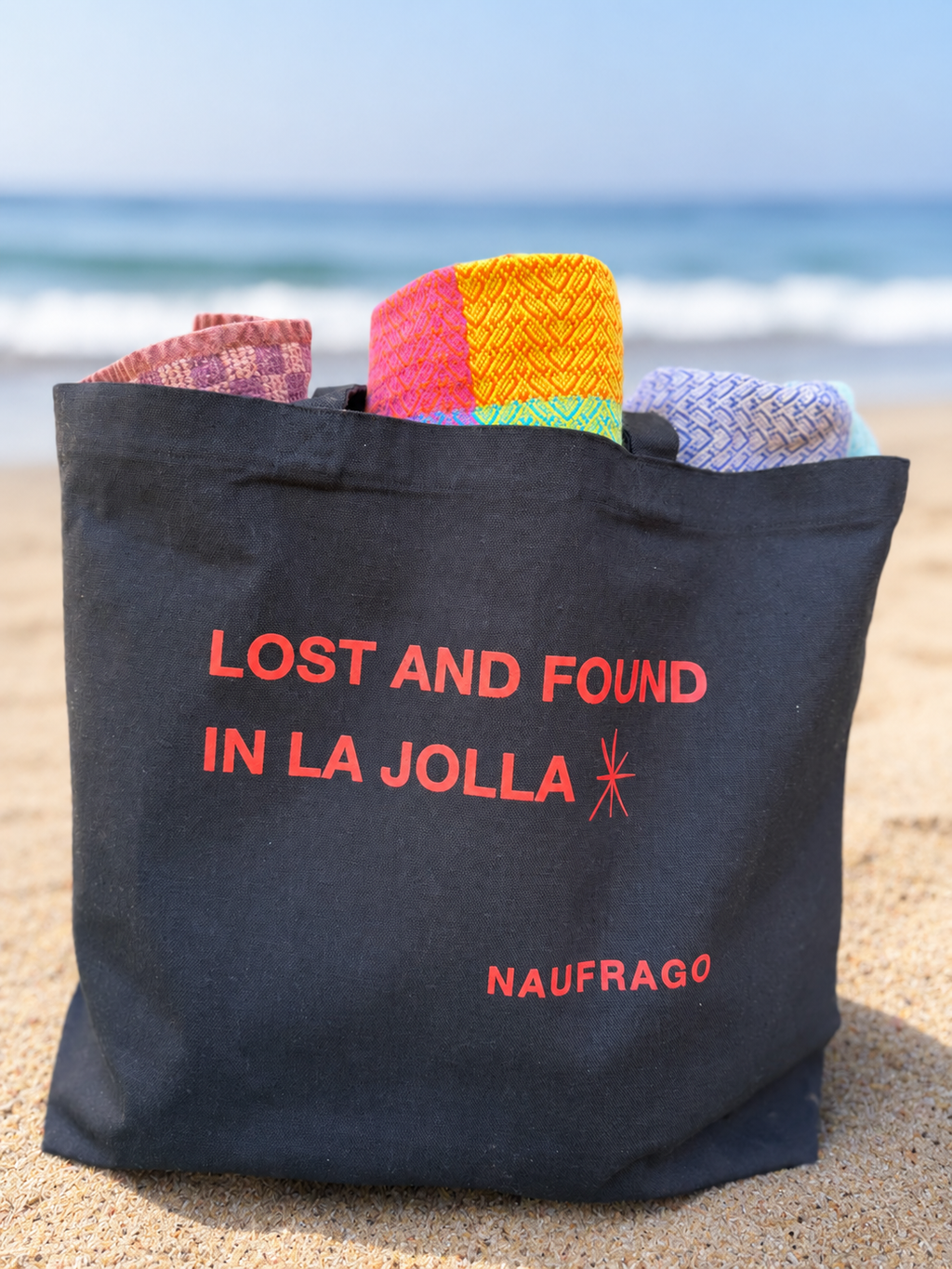 Lost and Found in La Jolla Tote - Black