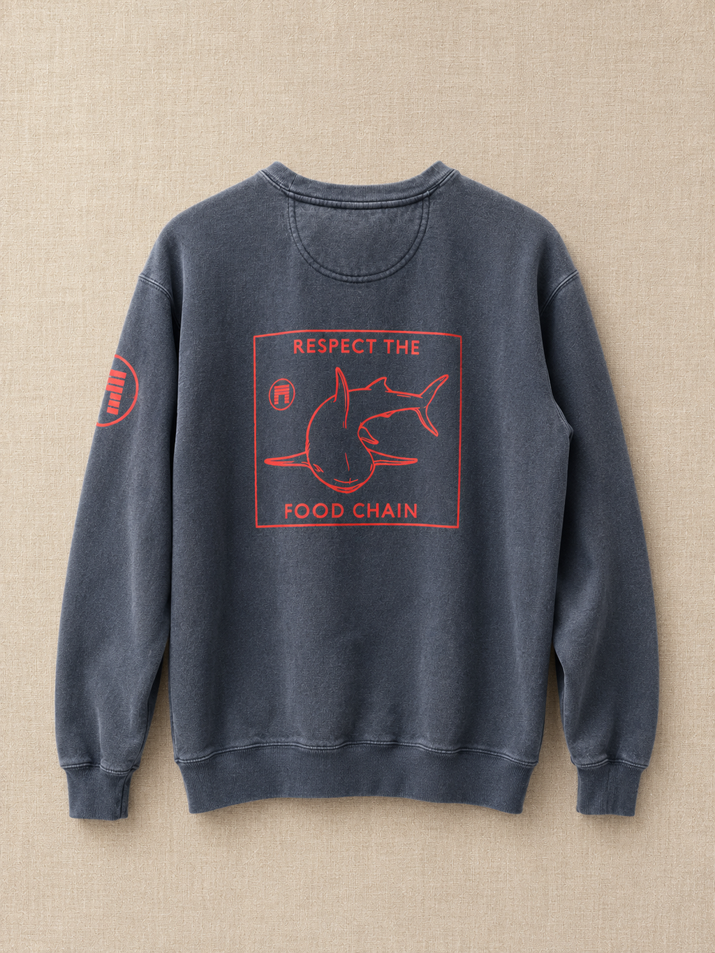 Mitch’s x Matuse x Naufrago Unisex Crewneck Sweatshirt - Faded Pepper Black