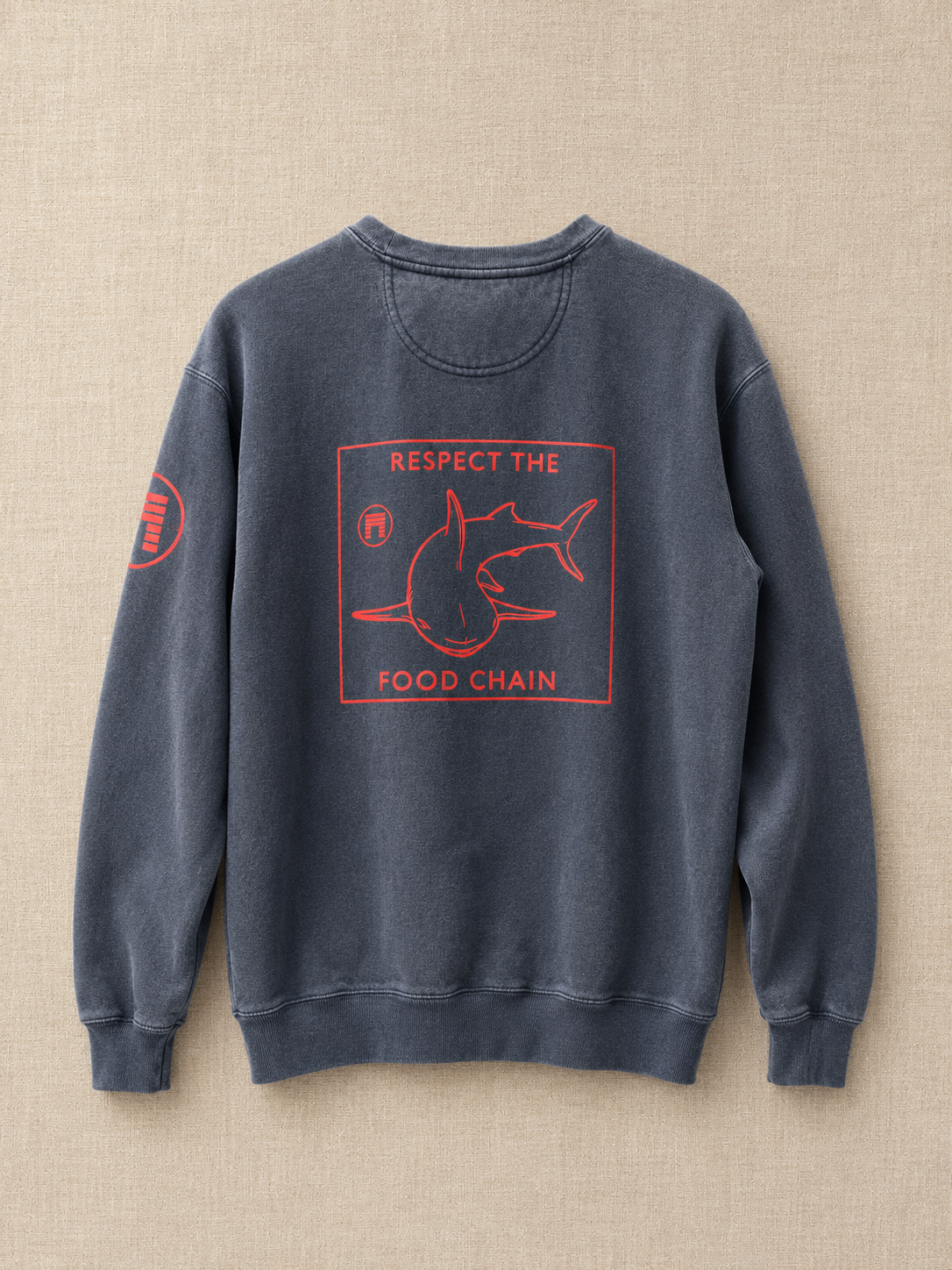 Mitch’s x Matuse x Naufrago Unisex Crewneck Sweatshirt - Faded Pepper Black