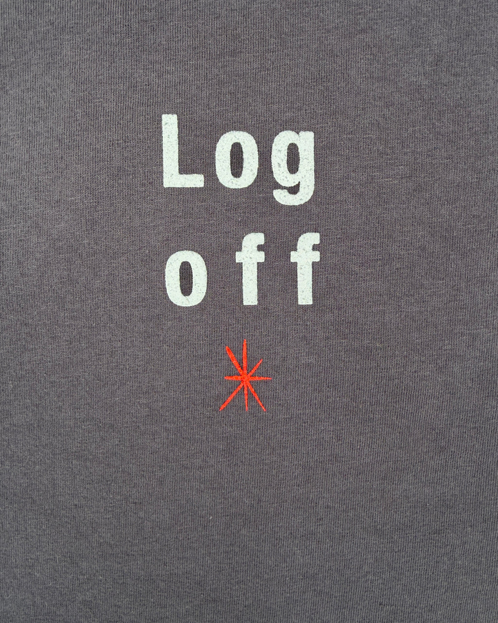 Log Off Unisex T-shirt (Unisex) - Graphite