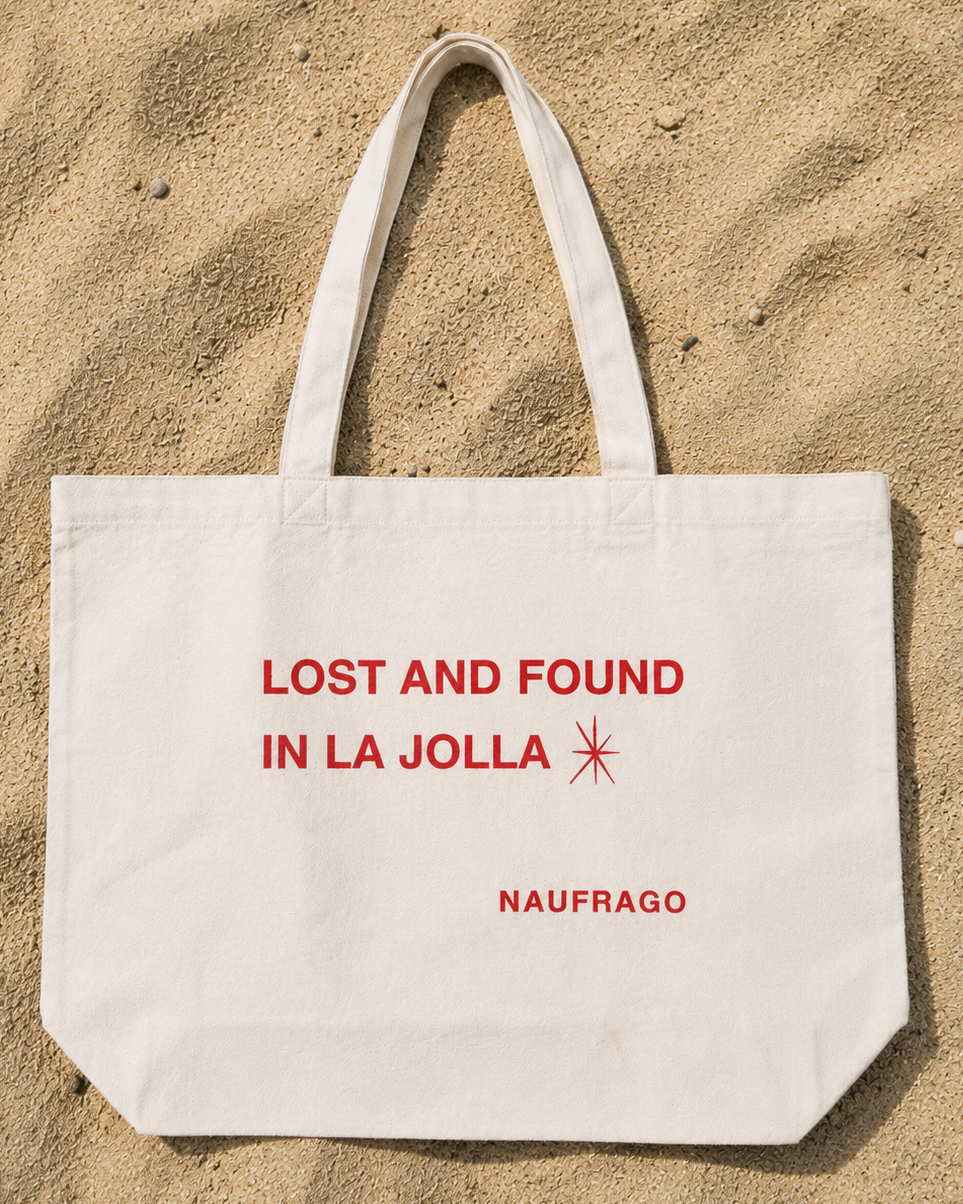 Lost and Found in La Jolla Tote - Natural