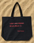 Lost and Found in La Jolla Tote - Black